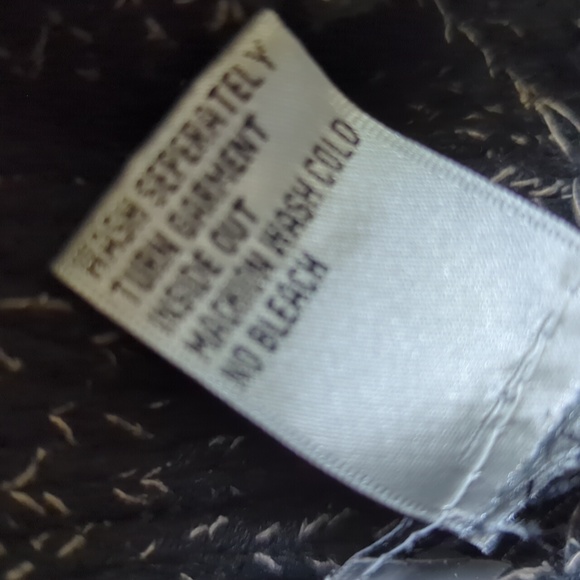 Silk/Cotton Turtleneck Black Knit Sweater - Picture 5 of 8